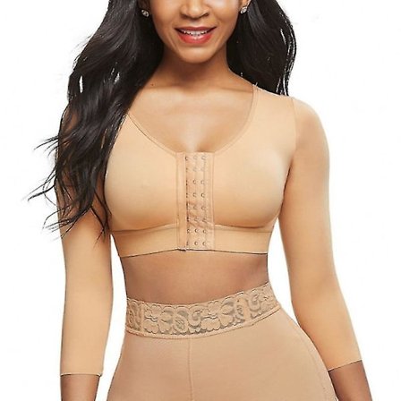 Womens Shapewear 3/4 ärm Arm Shaper Front Stängning Kompression BH Post Surgery Posture Corrector inne