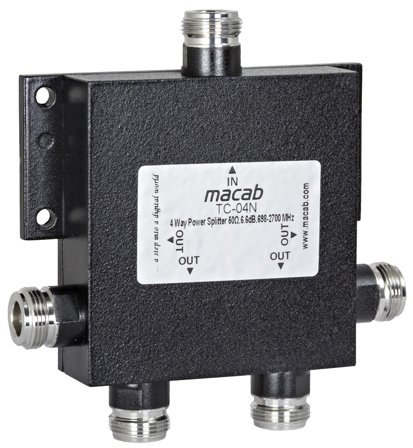 Televes 452701 Fordeler TC-N TC-04N, 4-veies, Antenneutstyr