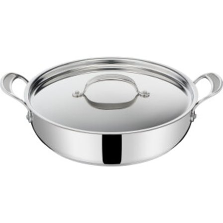 Tefal E30690 Jamie Oliver Cook's Classic Serveringsgryte 30 cm | Non-stick-belegg | Sikker | Thermo-Signal | Nittede silikonhåndtak |_jarx