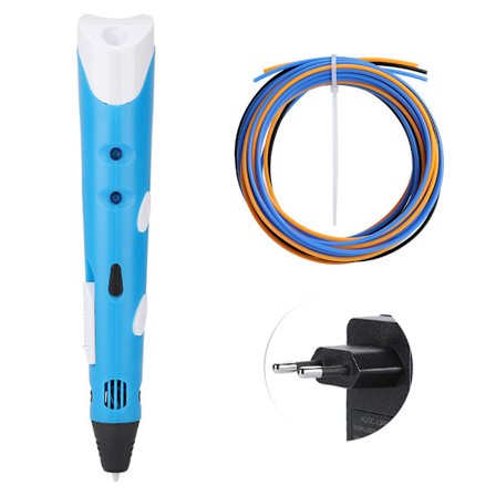 3D-tulostuskynä 3-ulotteinen maalaus DIY manuaalinen sininen valkoinen