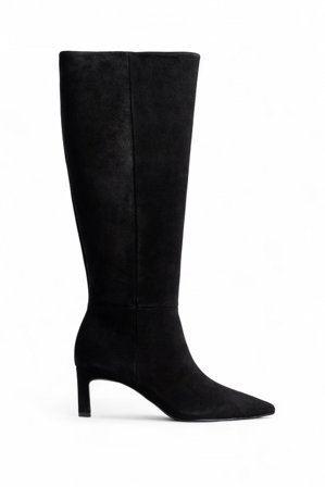 CecilieHaugaardXNaKd - Knelange støvler i semsket skinn - Boots - Svart - EU 39