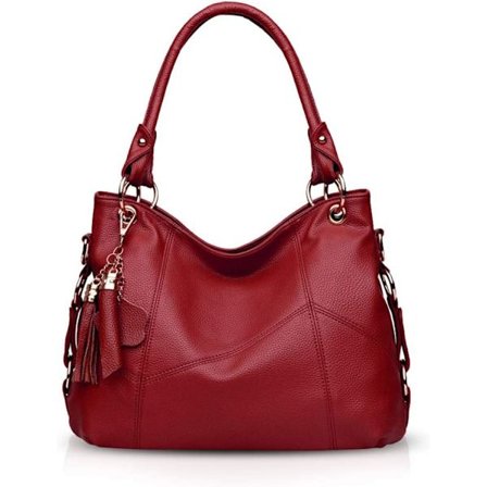 Kvinnelig håndveske Stor Mote Skulder Bag Lær Crossbody Bag S