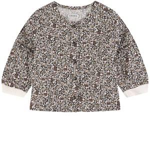 Kids - IKKS Dark Gray Floral Blouse 12 Months - Tops - 12 months - Grey