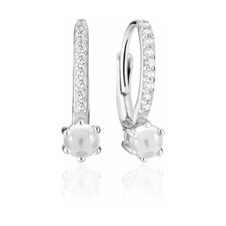 Sif Jakobs, French hook earrings rimini altro Grijs, Dames, Maat:ONE Size,Zilver