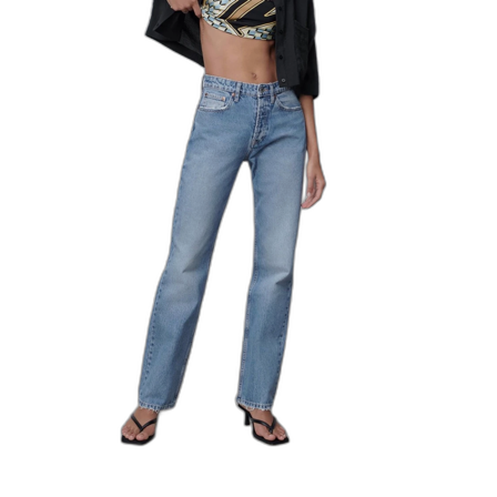 Mid Rise full length zara jeans