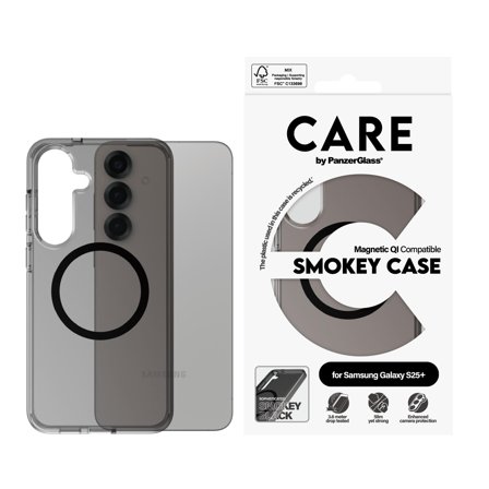 PanzerGlass PANZER CARE CASE URBAN CB SMOKEY W BLK QI SAMS GAL S25+ ACCS