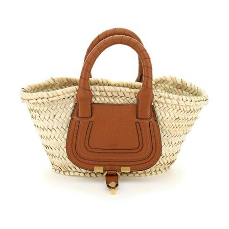 Chloé, Tote Bags Beige, Dames, Maat:ONE Size,leer