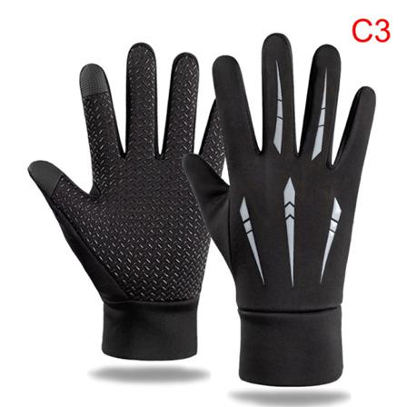 Unisex Touch Winter Thermal Warm Full Finger Handskar För Cykling