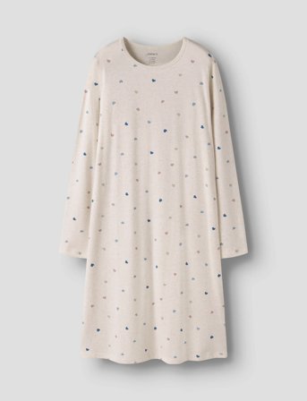 name it Nkfnightgown Hearts Noos - Cream - 122-128