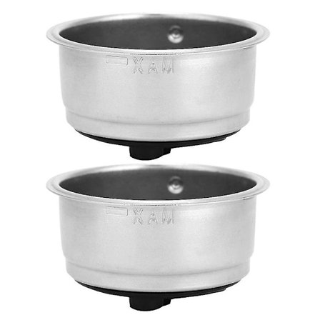 2-pack Avtagbar Kaffefilterkorg i Rostfritt Stål, Sil, Kaffemaskintillbehör, Kontor