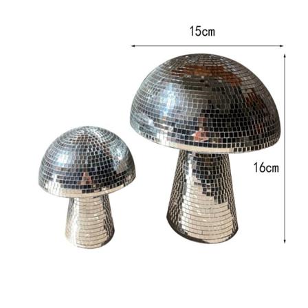 Disco Ball Svampform Spegeldekoration Utomhusläkning Enc