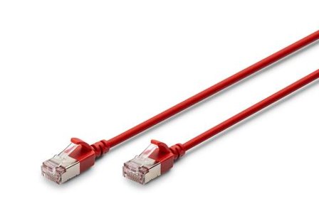 Digitus CAT 6A F-FTP Slim Patch cord Cu LSZH AWG 32/7 length 5m Red NS