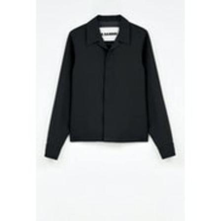 Jil Sander, Casual Shirts Zwart, Heren, Maat:S