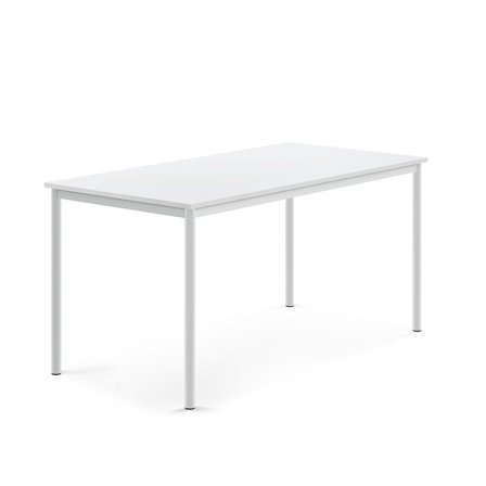 Tisch BORÅS, 1600x800x760 mm, Laminat weiß, weiß
