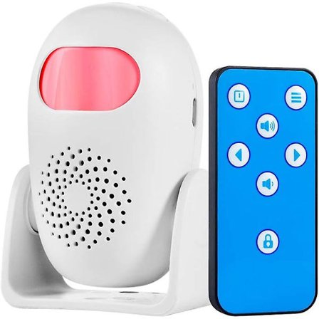 Liiketunnistimella varustettu hälytin kaukosäätimellä, langaton infrapunainen kotivarashälytinjärjestelmä, PIR-sisäliiketunnistin kaupan/toimiston/