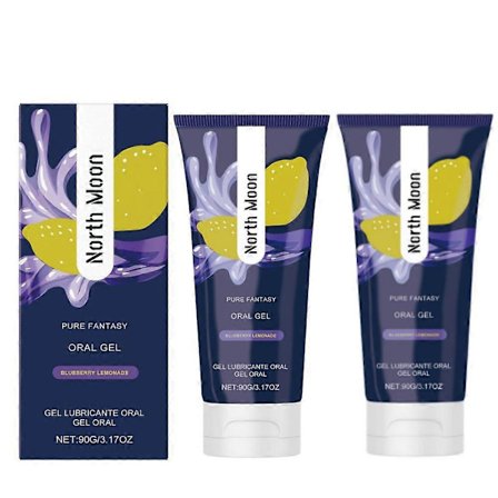 1-3x Mundpleje Gel til Lindring af Brækrefleks & Fugtgivende ved Tør Mund, Frisk Frugtduft, Ikke-Klistrende Mundgel, 90g