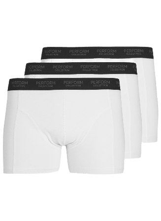 TeeShoppen The Original Performance Trunks 3-pack Kalsonger Herr Vit M