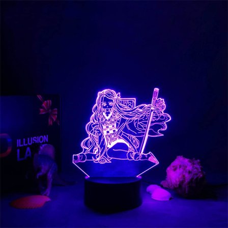 Demon Slayer Nezuko Kamado lampa Anime Light 3D LED Night Lig