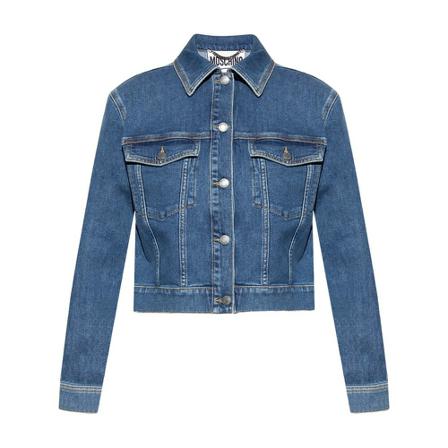 Moschino, Denim jacket Blauw, Dames, Maat:S