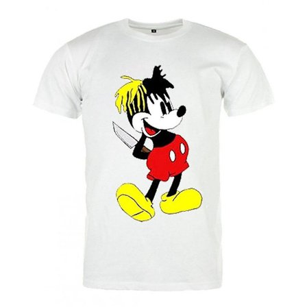 Xxxtentacion T-shirt Blanc Mickey Killer