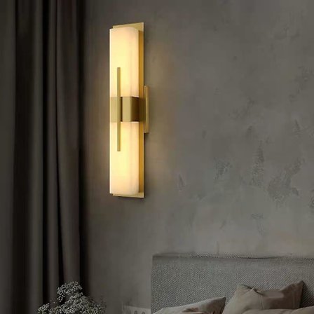 LED Vägglampa Nordisk Guld Svart Sängbord Ögonskydd Rum