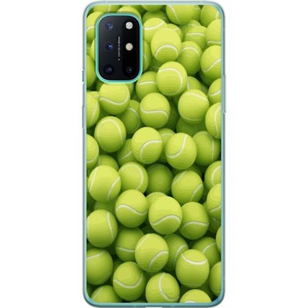 Kompatibel Mobilcover til OnePlus OnePlus 8T Mønster af grønne tennisbolde i høj detalje, sporty motiv med gentagende tekstur og stærke farver for