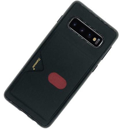 Stilrent Skyddande Skal med Kortfack - Samsung Galaxy S10 Plus Svart