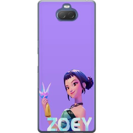 Yhteensopiva Puhelinkuori Sony Sony Xperia 10 Plus Kpop Demon Hunters Zoey Hahmon Maginen Kristalliaselain Mystic Glow