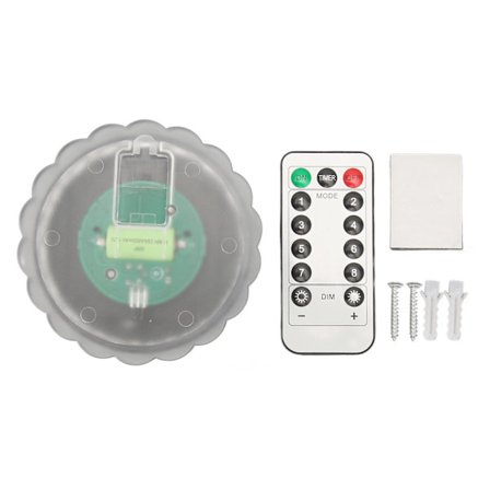 Solar Vegglampe 8 Moduser Varm Hvit IP55 Vanntett Petalformet Hagedekor for Utendørs