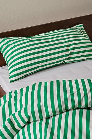 Jotex - Örngott 50x90 Cm Smaragdgrön/vit KAYO - Köp Örngott hos Jotex