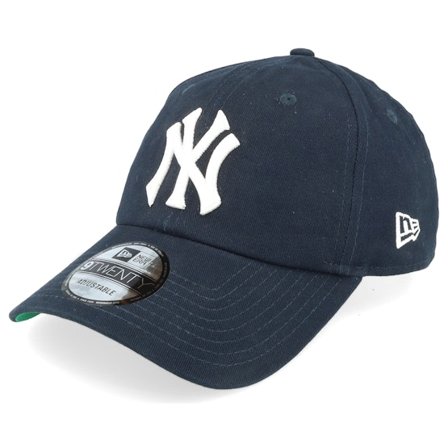 New Era - MLB Blauw unconstructed Cap - Hatstore Exclusive x New York Yankees Cooperstown 9TWENTY Navy Dad Cap @ Hatstore
