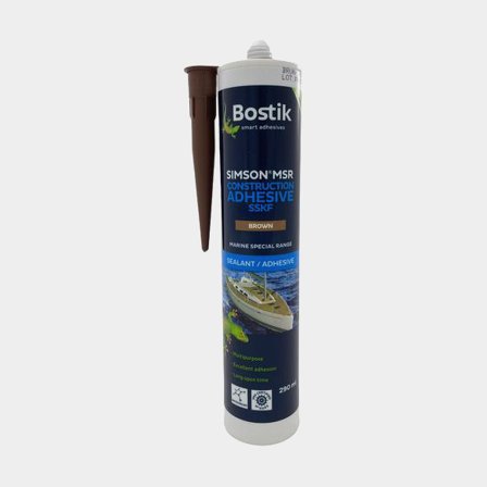 Constructielijm Bostik Simson MSR Construction Adhesive SSKF, 290 ml, bruin