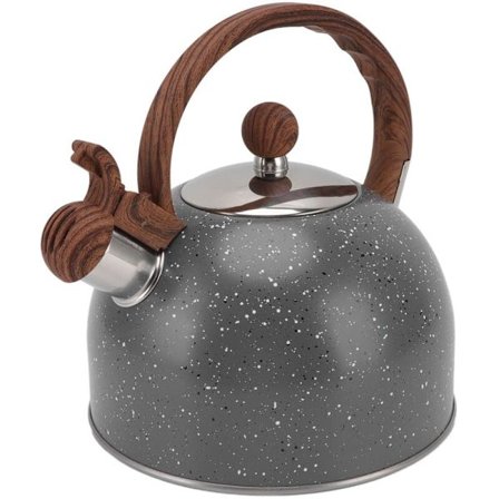 Fløytende vannkoker, 2,5L kapasitet, rustfritt stål tekanne for kokende vann