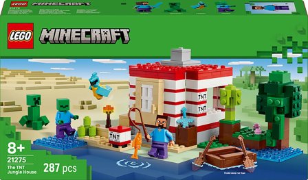 Lego Minecraft TNT-junglehuset Samlerlegetøj med videospiltema 21275, Børn & Forældre, Motorik & Bevægelse, Klodser Og Stabletårne