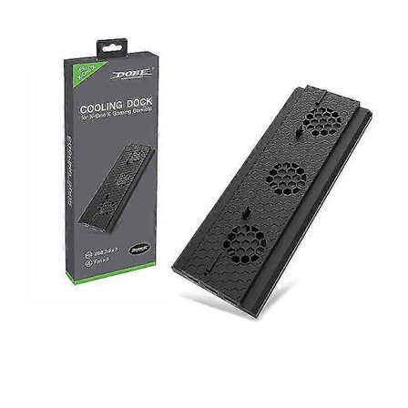 USB-kylfläkt för Xbox One X-konsol, med 3 kylfläktar och USB-port