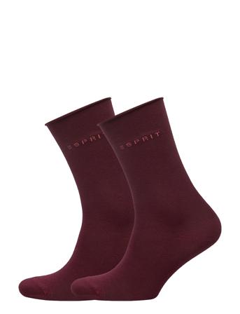 Basic Pure So 2P Lingerie Socks Regular Socks Röd Esprit Socks