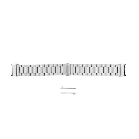 20mm Rostfritt Stål Metall Klockarmband för Galaxy Watch 4 Silver