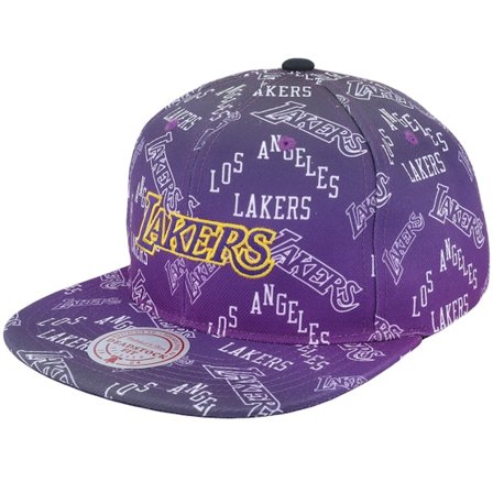 Mitchell & Ness - NBA Roxa snapback Boné - Los Angeles Lakers Destination Leisure Deadstock Purple Snapback @ Hatstore