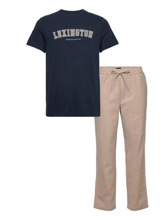 Brooklin Cotton Flannel Pajama Set Pyjamas Multi/mønstret Lexington Home