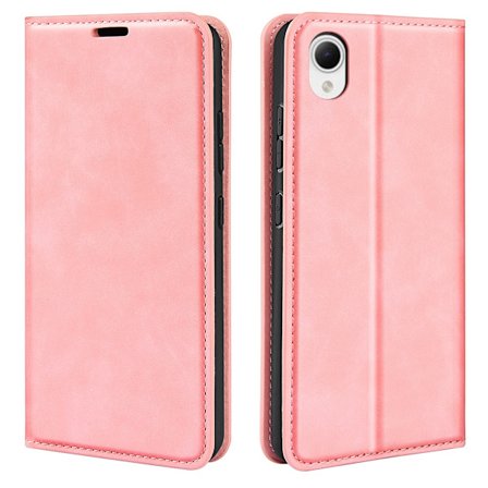 Fodral för Samsung Xcover 5/Xcover 5S rosa Anpassat läder flip magnetisk sug