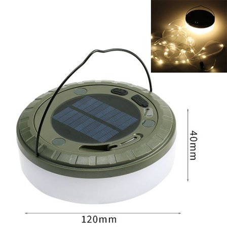 10M campinglykta med måttband - varmt ljus