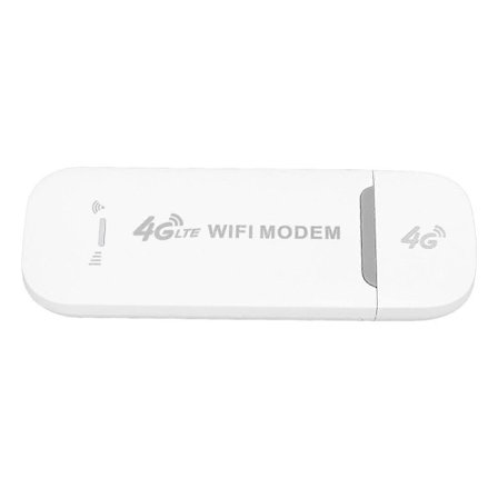 4G LTE USB Portabel Wi-Fi Router Dela Upp Till 10 Wi-Fi Enheter. Mobil Wi-Fi Hotspot, Trådlös Nätverksrouter med SIM-kortplats. Vit.