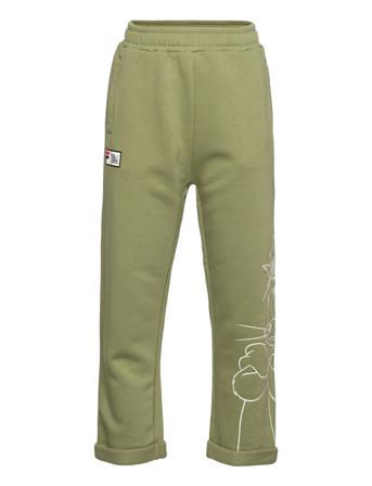 Torum Dropped Crotch Sweat Pants Collegehousut Olohousut Vihreä FILA