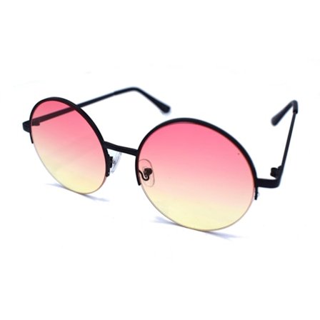 Runde solbriller Rosa/gule