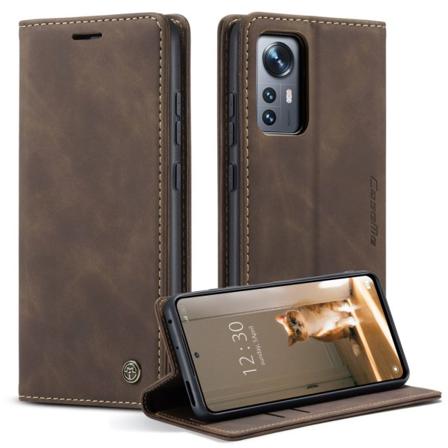 Caseme Slim Plånboksfodral Xiaomi 12 Brun