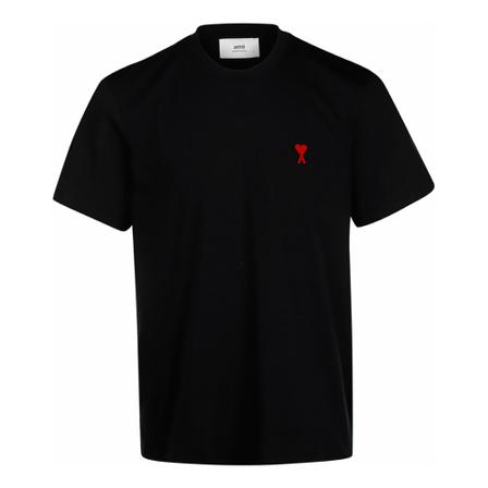 Ami Paris - T-shirts - Svart - Herr - Storlek: S, Herr, Storlek: S