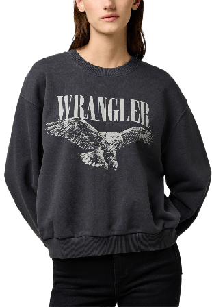 Wrangler Oversized Sweatshirt Tröjor Dam Svart S