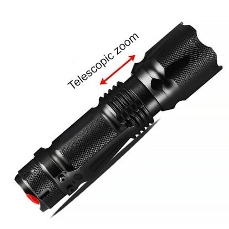 Zoom Focus Light Torch L2 Valoisa taskulamppu Mini Kannettava Ladattava taskulamppu Vahva Valo taskulamppu