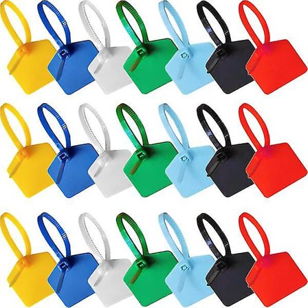 120 stk. Kabelmerker Etiketter Marker Bånd Merking Etiketter Kabelbånd med Markeringsetikett