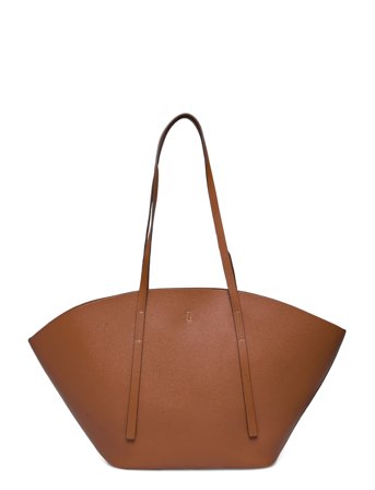 Gina Tricot Wide Shopper Bag - Brown - ONE SIZE